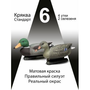 Чучела уток Кряква «Стандарт», 6 шт.