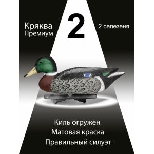 Чучела уток Кряква «Премиум», 2 селезня